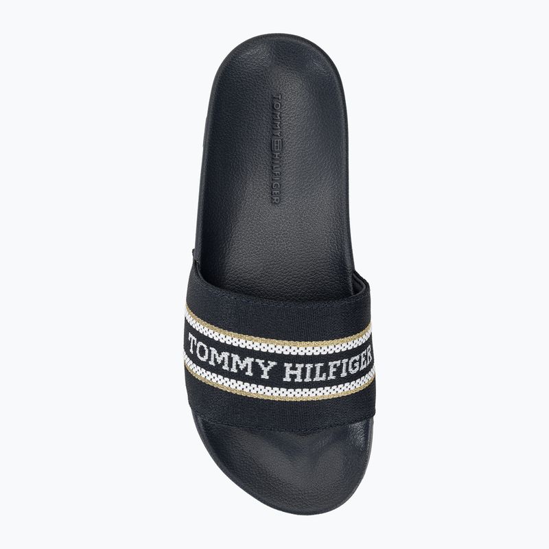 Tommy Hilfiger women's slides Poolslide With Webbing space blue 6