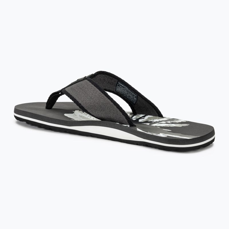 Men's Tommy Hilfiger Palm Print Beach Sandal dark ash flip flops 3