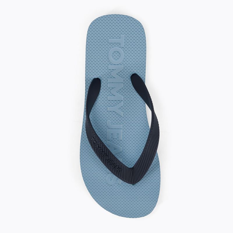 Men's Tommy Jeans Beach Flip Flop skyscrape blue 5