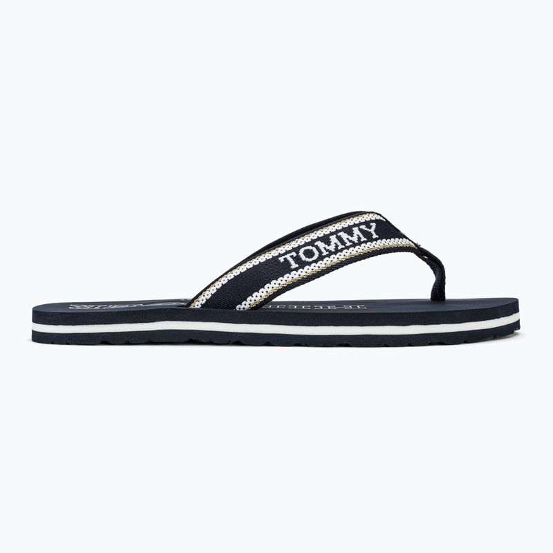 Tommy Hilfiger Beach Sandal women's flip flops space blue 2