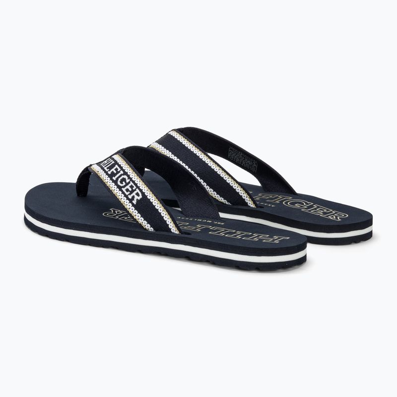 Tommy Hilfiger Beach Sandal women's flip flops space blue 3