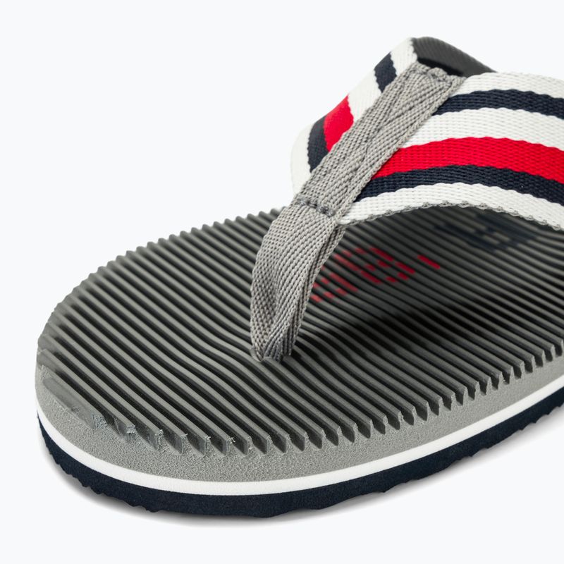 Men's Tommy Hilfiger Massage Footbed Oly Beach Sandal antique silver flip flops 7