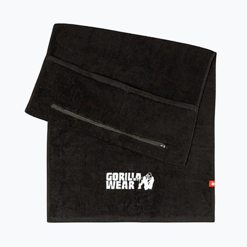 Gorilla Wear Zip Pocket Gym towel black 2