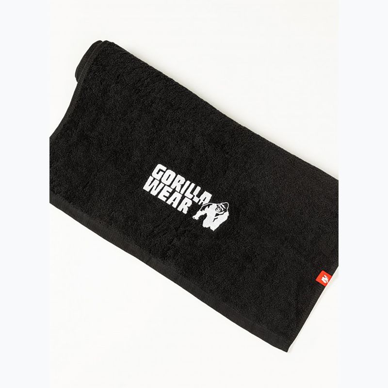 Gorilla Wear Zip Pocket Gym towel black 3