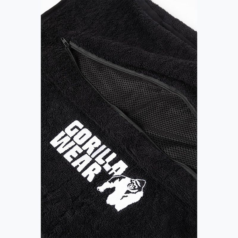 Gorilla Wear Zip Pocket Gym towel black 4