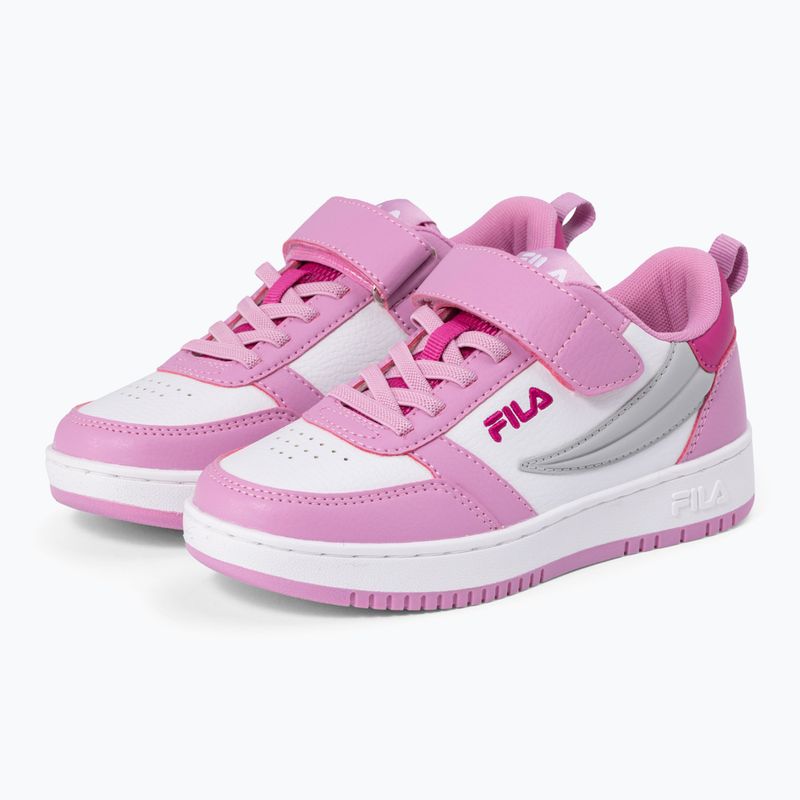 FILA Rega Nf Velcro white/moonlite mauve children's shoes 2