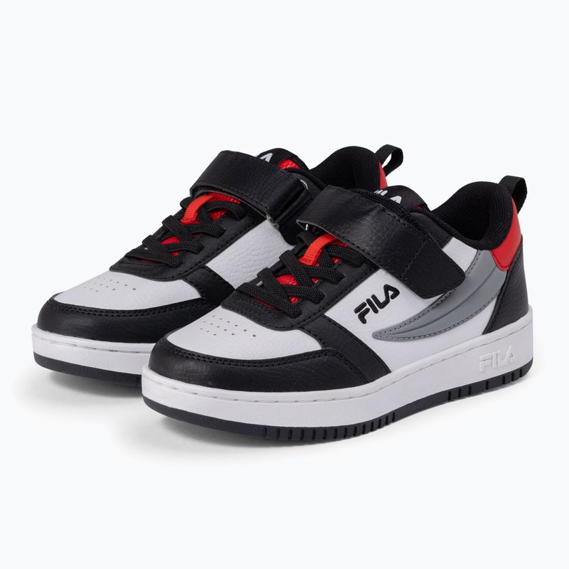 FILA Rega Nf Velcro children's shoes white/black/fila red 2