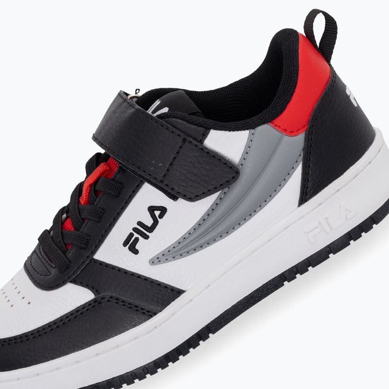 FILA Rega Nf Velcro children's shoes white/black/fila red 5