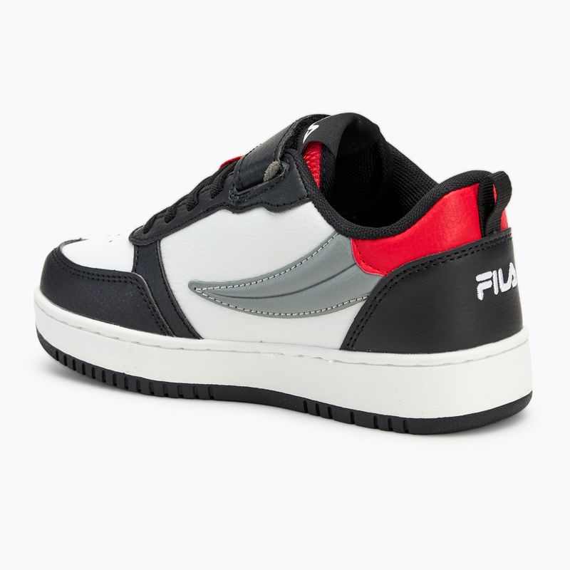 FILA Rega Nf Velcro children's shoes white/black/fila red 3