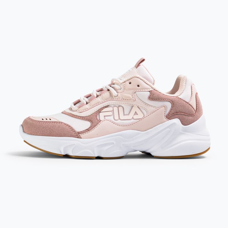 FILA Collene Logo shoes in pale mauve/white 8
