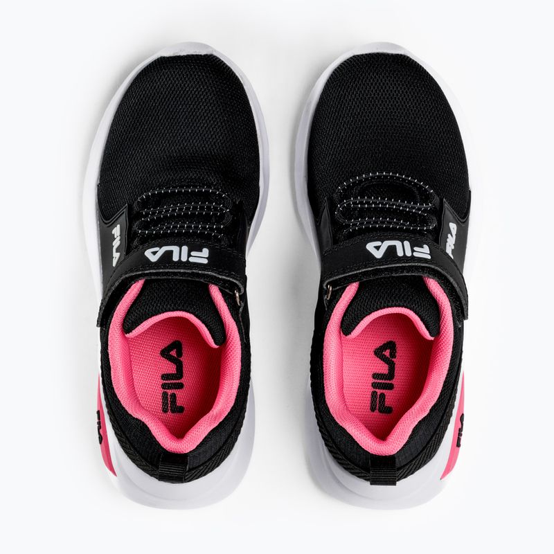 Children's shoes FILA Madrun Velcro black/sangria sunset 4