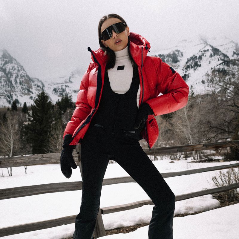 Women's ski jacket Nikkie Nafferton racing red 9