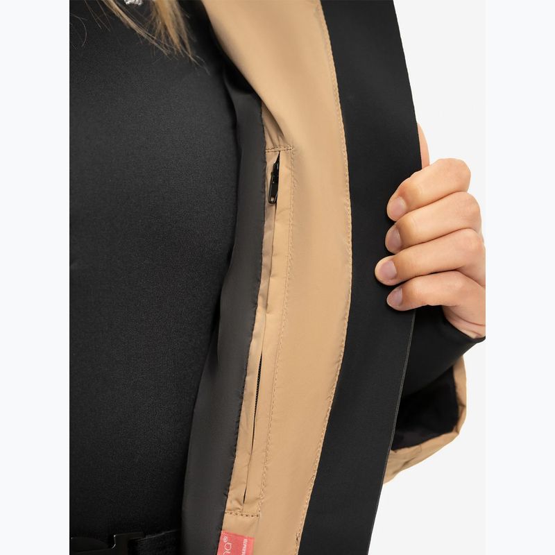 Women's ski jacket Nikkie Nateland Contrast hummus 3