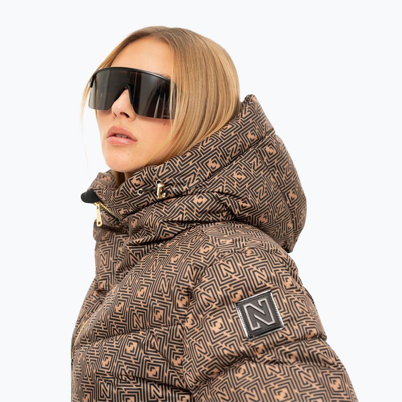 Women's ski jacket Nikkie Newport Logo camel 2