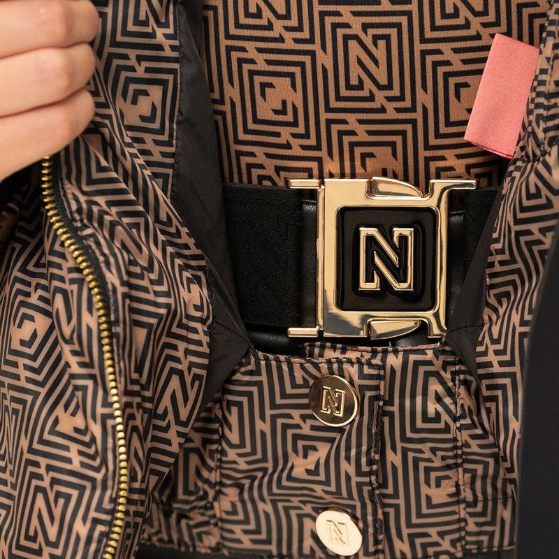 Women's ski jacket Nikkie Newport Logo camel 5