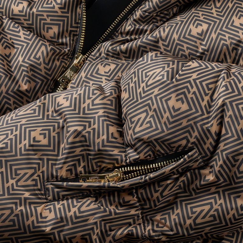 Women's ski jacket Nikkie Newport Logo camel 7