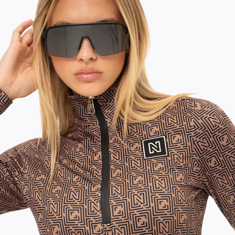 Women's ski sweatshirt Nikkie Nantes Logo Ski Pully camel 2