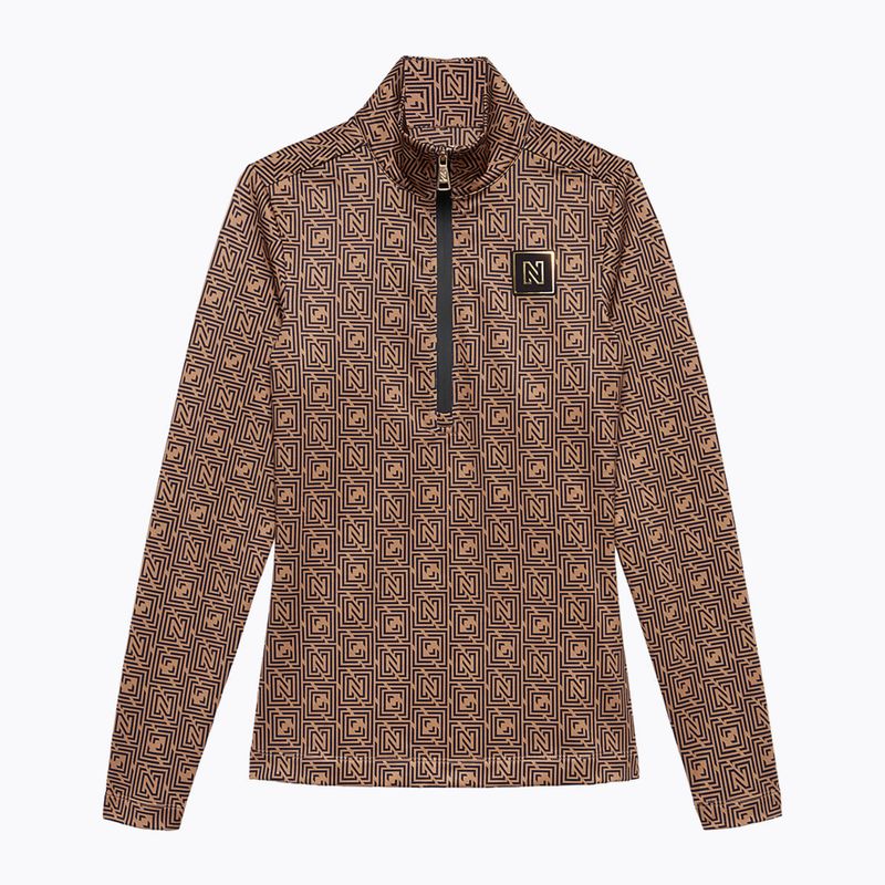 Women's ski sweatshirt Nikkie Nantes Logo Ski Pully camel 3