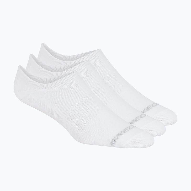 Men's socks SKECHERS Non Terry No Show 3 pairs white traditional