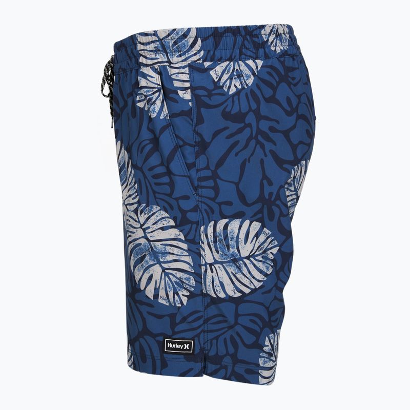 Men's swim shorts Hurley Dypsis Leaves Volley Swim Short Navy 3