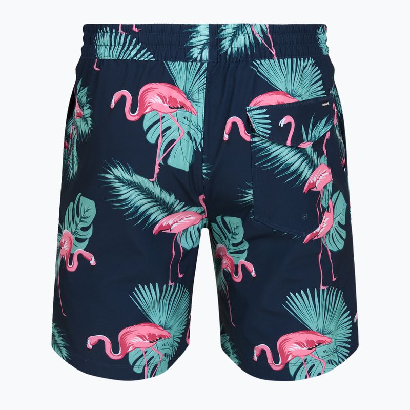 Men's swim shorts Hurley Flamingo Volley Swim Hort Navy 2