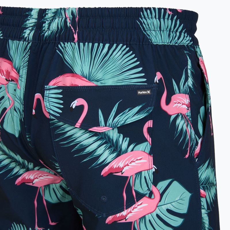 Men's swim shorts Hurley Flamingo Volley Swim Hort Navy 4