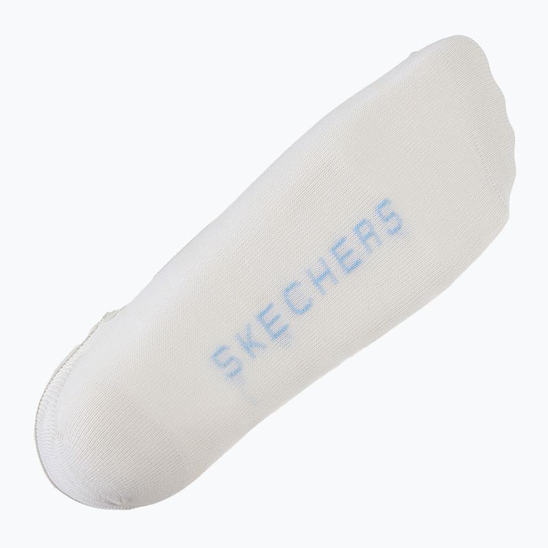 Women's socks SKECHERS Non Terry No Show Liner 3 pairs blue/green 7