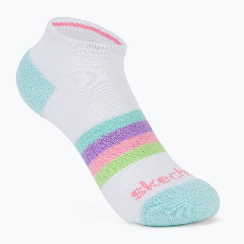 Children's socks SKECHERS Heel/Toe Terry Low Cut 6 pairs white/light pink 2