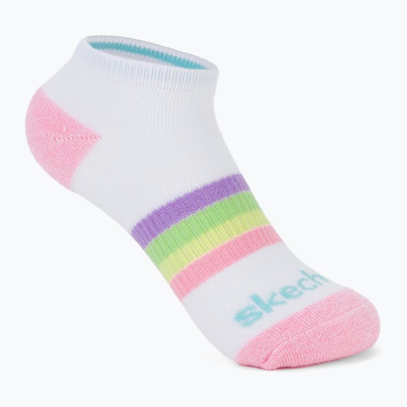 Children's socks SKECHERS Heel/Toe Terry Low Cut 6 pairs white/light pink 3