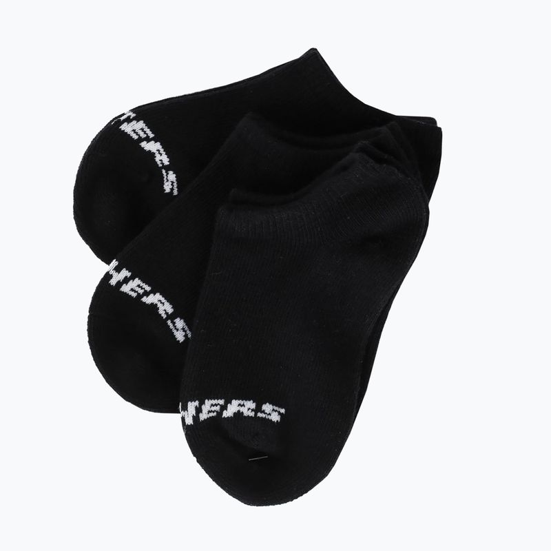 Children's socks SKECHERS Non Terry No Show 3 pairs black 5