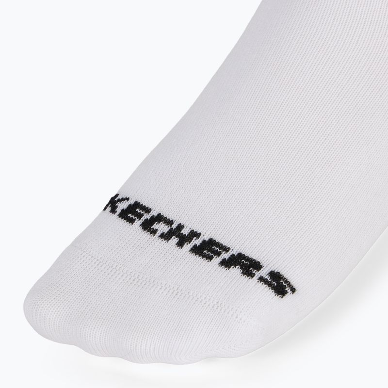 Children's socks SKECHERS Non Terry No Show 3 pairs white traditional 4