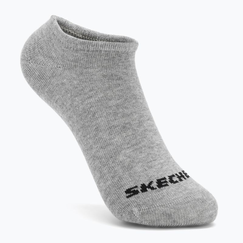 Children's socks SKECHERS Non Terry No Show 3 pairs white/grey 3