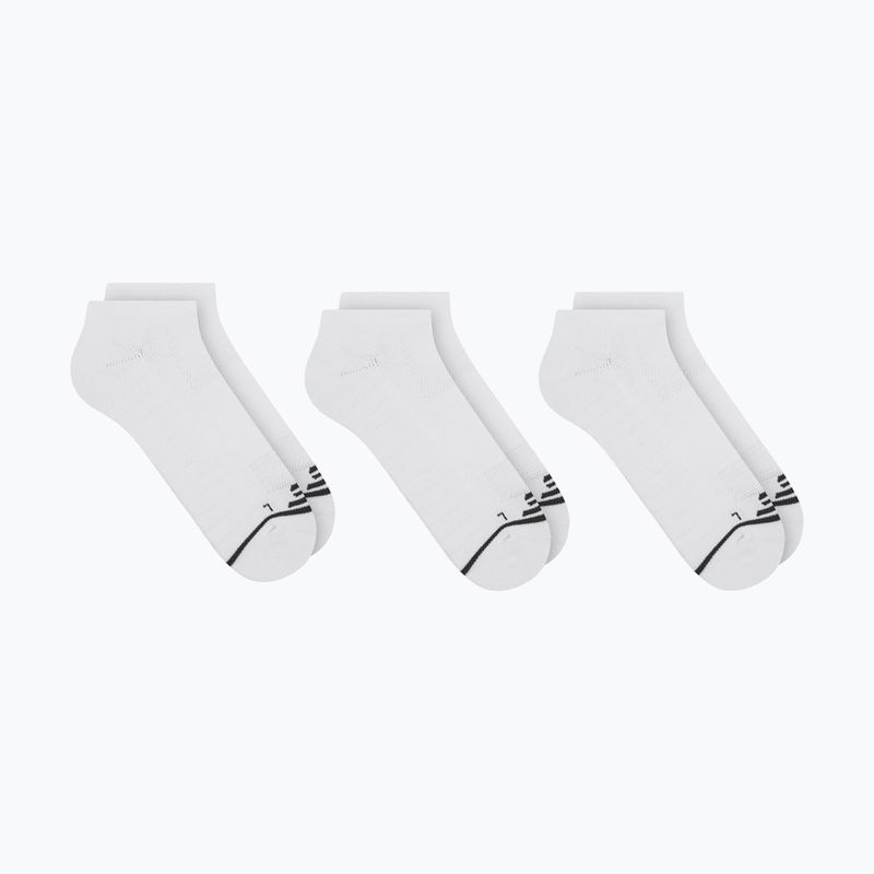 Men's socks SKECHERS 1/2 Terry No Show 3 pairs white traditional 4