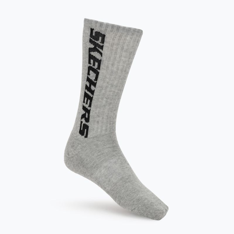 Socks SKECHERS Terry Crew 1/2 3 pack grey/black 6