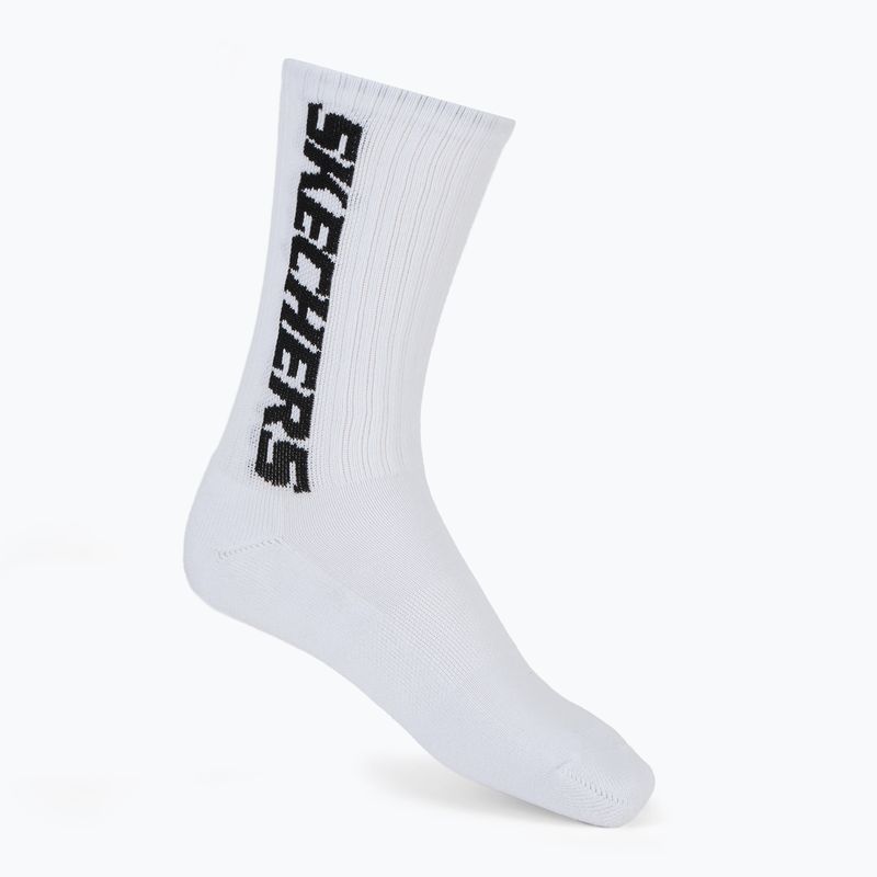 Men's socks SKECHERS 1/2 Terry Crew 3 pairs white/black 2