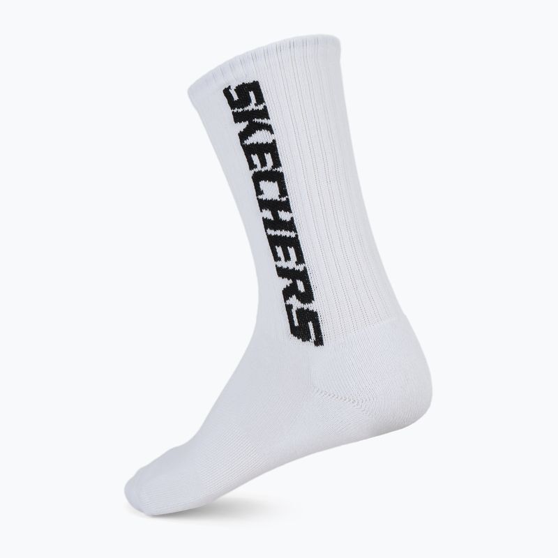 Men's socks SKECHERS 1/2 Terry Crew 3 pairs white/black 3