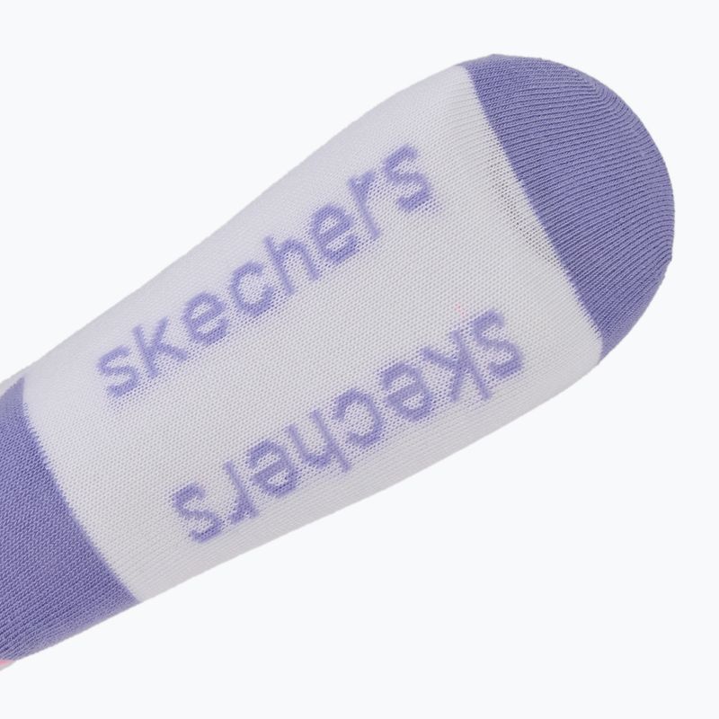 Children's socks SKECHERS Non Terry Crew 3 pairs purple 7