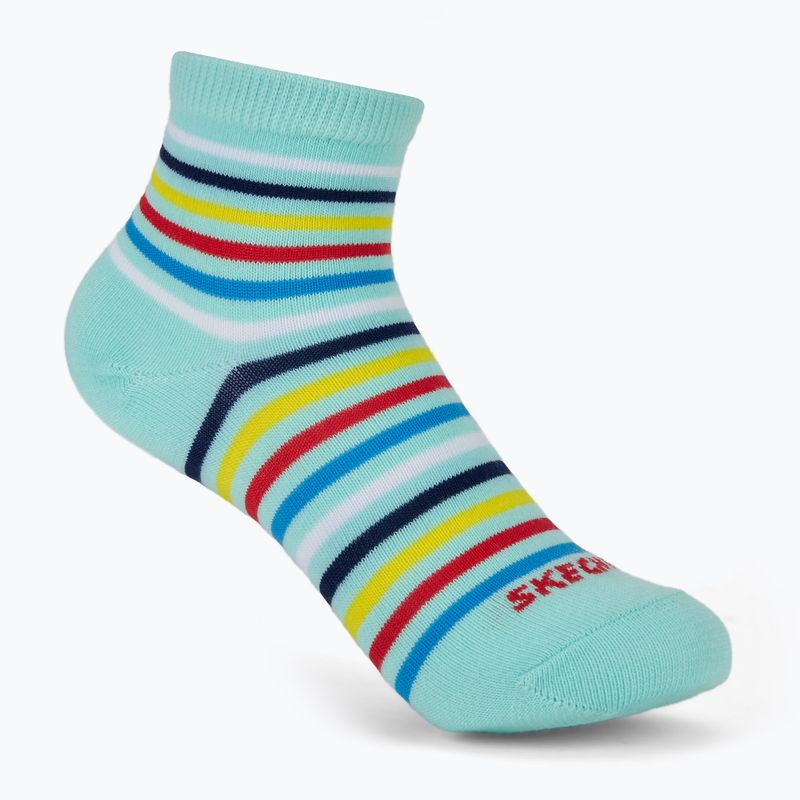 Children's socks SKECHERS Non Terry High Qtr Crew 6 pairs grey/grey 2