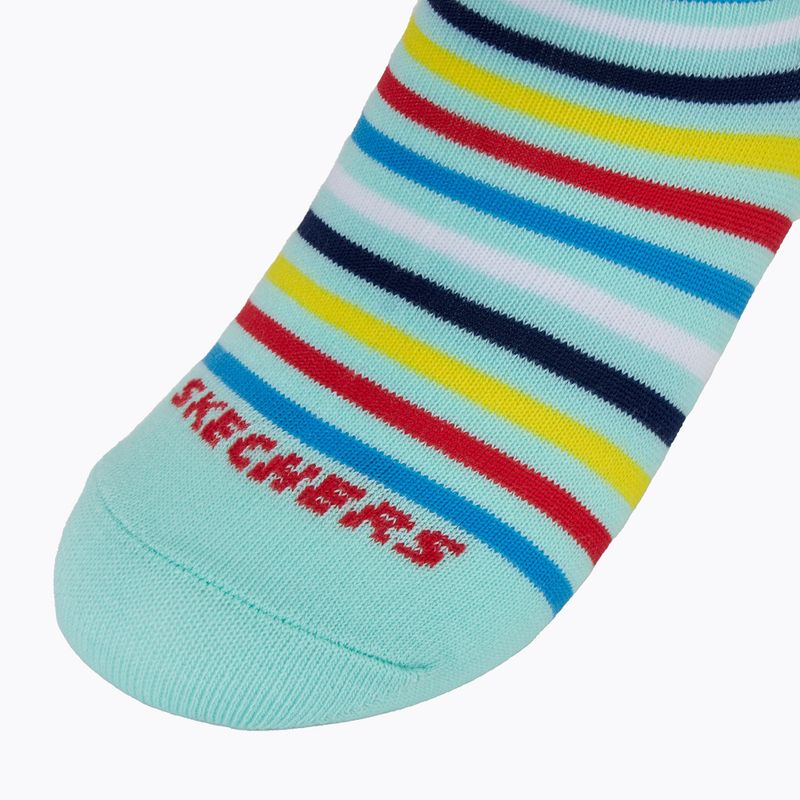 Children's socks SKECHERS Non Terry High Qtr Crew 6 pairs grey/grey 9