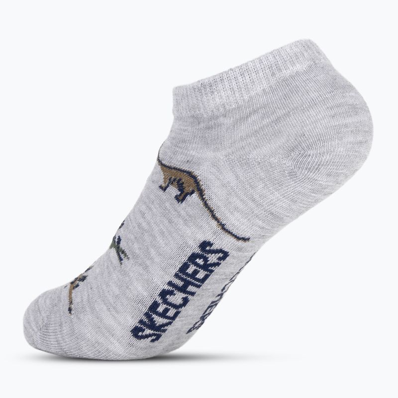 Children's socks SKECHERS 1/2 Terry Low Cut 6 pairs olive 3