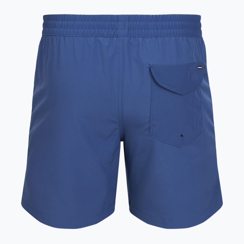 Men's swim shorts Hurley Solid Volley Swim Short Blue/Brown 2