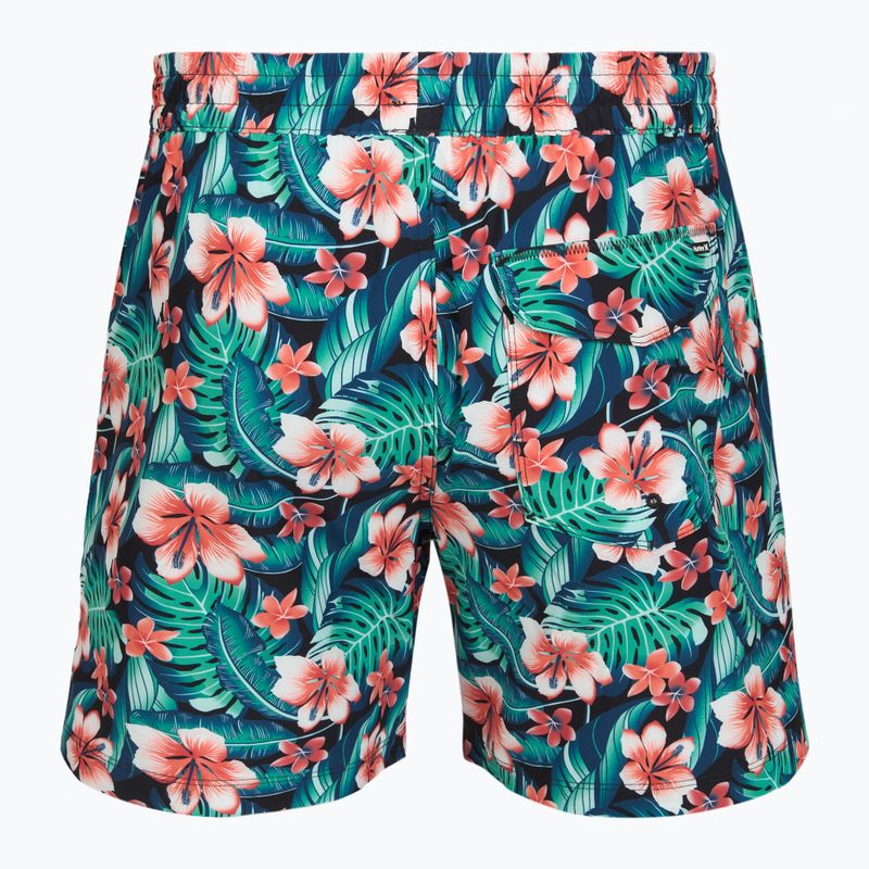 Men's swim shorts Hurley Cabana Floral Volley Swim Short Black 2