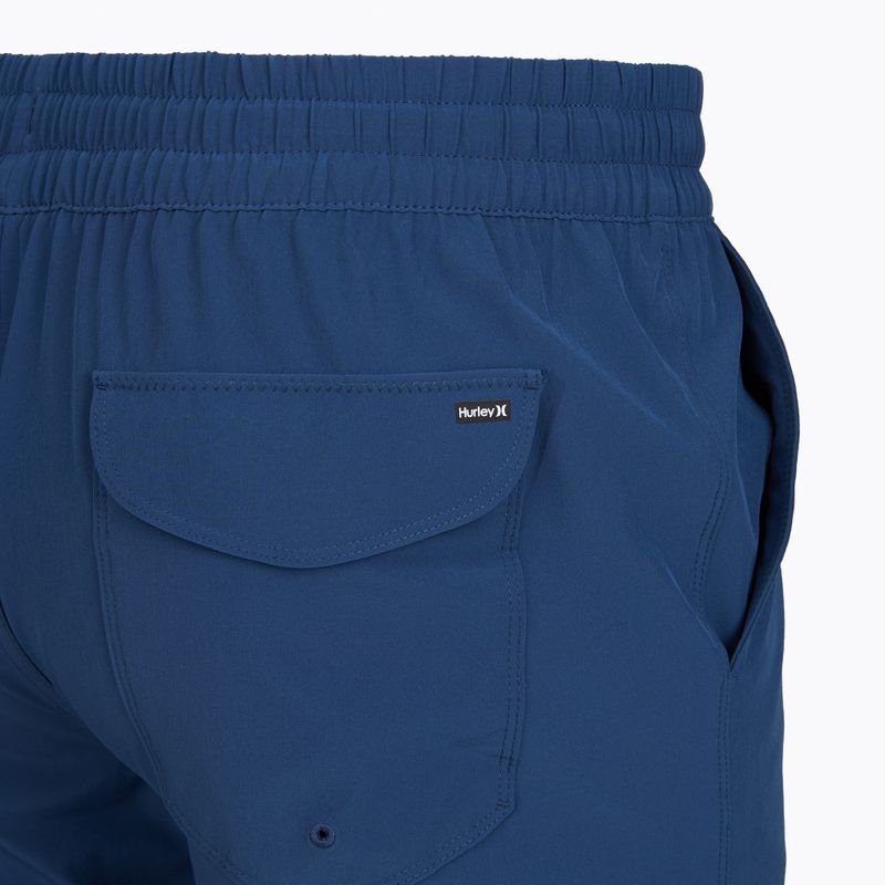 Men's swim shorts Hurley Crossover Volley Swim Short blue/black 4