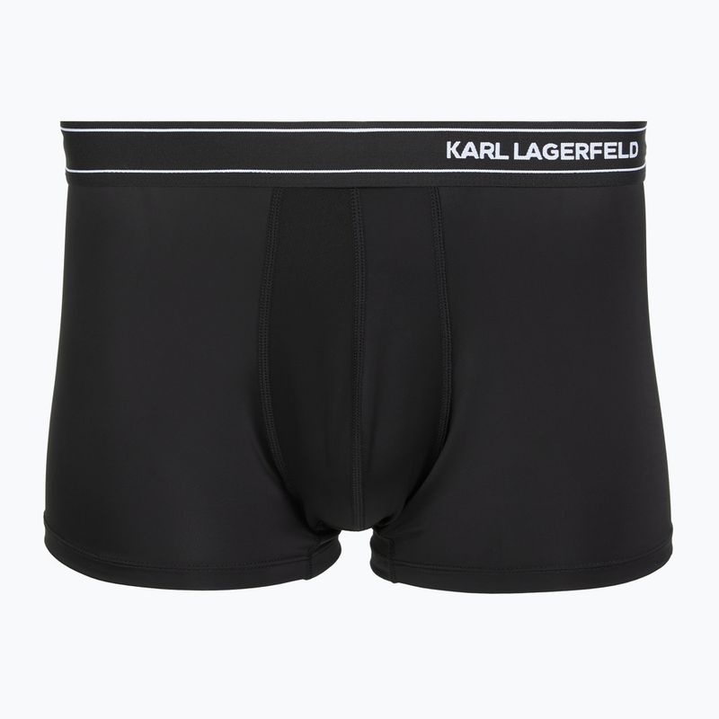 Men's boxers KARL LAGERFELD Stripe Logo Micro Trunk 3 pairs black 2