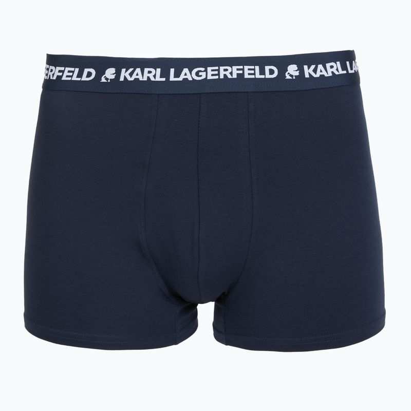 Men's boxers KARL LAGERFELD Logo Trunk 3 pairs navy 2