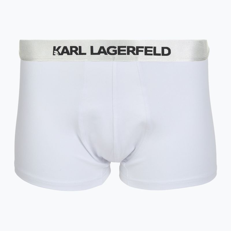 Men's boxers KARL LAGERFELD Elastic Trunk 3 pairs black/white/grey 2
