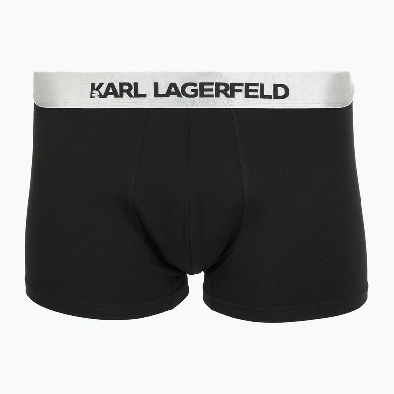 Men's boxers KARL LAGERFELD Elastic Trunk 3 pairs black/white/grey 4