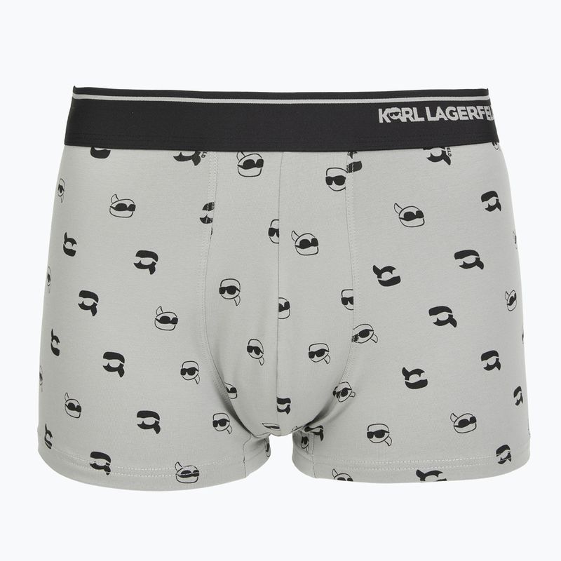 Men's boxers KARL LAGERFELD Ikon Aop Trunk 3 pairs karl dot/ash black 2