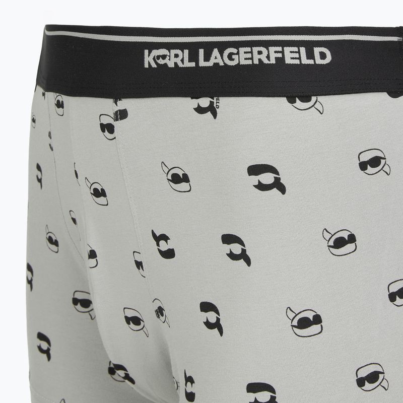 Men's boxers KARL LAGERFELD Ikon Aop Trunk 3 pairs karl dot/ash black 6