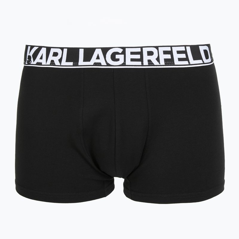 Men's boxers KARL LAGERFELD Bold Elastic Trunk 3 pairs black 2